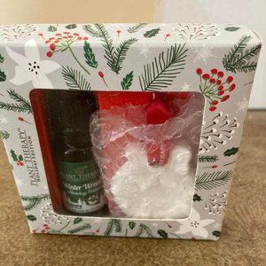 Plant Therapy Essential Oil Holiday winter wreath Ceramic Ornament New